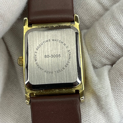 Reloj de mujer Vivani 1990 Tonalidad Ámbar Pulsera nueva Funciona perfecto Art Déco reinterpretado - fotografía 2