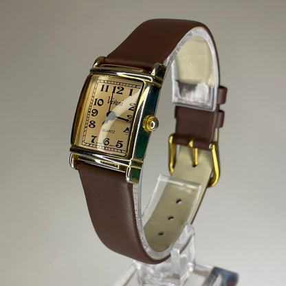 Reloj de mujer Vivani 1990 Tonalidad Ámbar Pulsera nueva Funciona perfecto Art Déco reinterpretado - fotografía 6