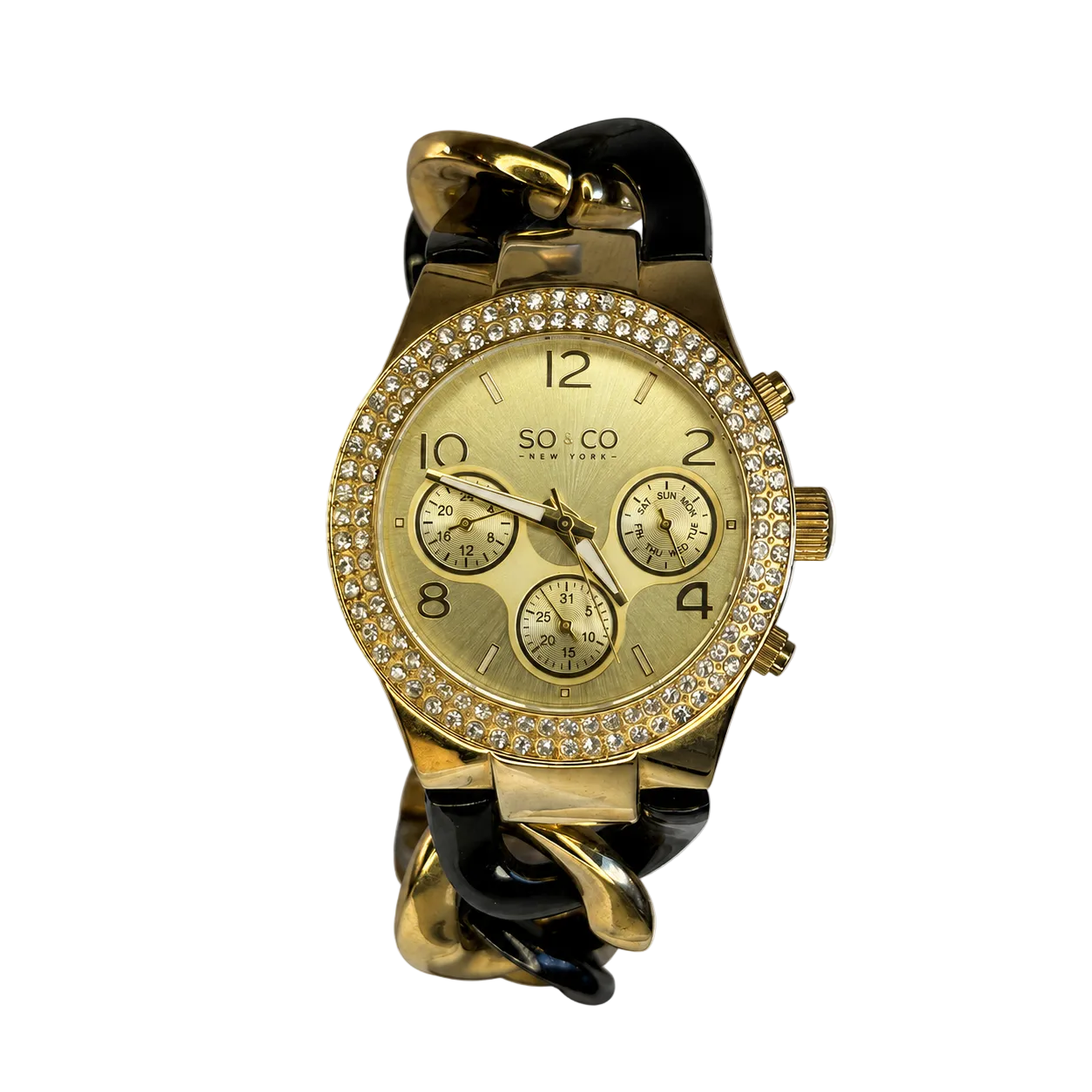 Reloj de mujer grande SO&CO New York SoHo Multifunción Año 2011 Maximalista - imagen 1
