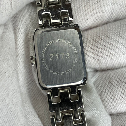 Reloj Joya Rumours Rectangular Plateado con brazalete geométrico Año 2001 JAPAN MOVT — imagen 10
