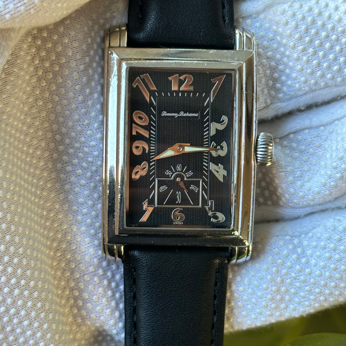 Reloj de Plata Maciza 925 Tommy Bahama TB1038 Hombre Año 2006 ÚNICO