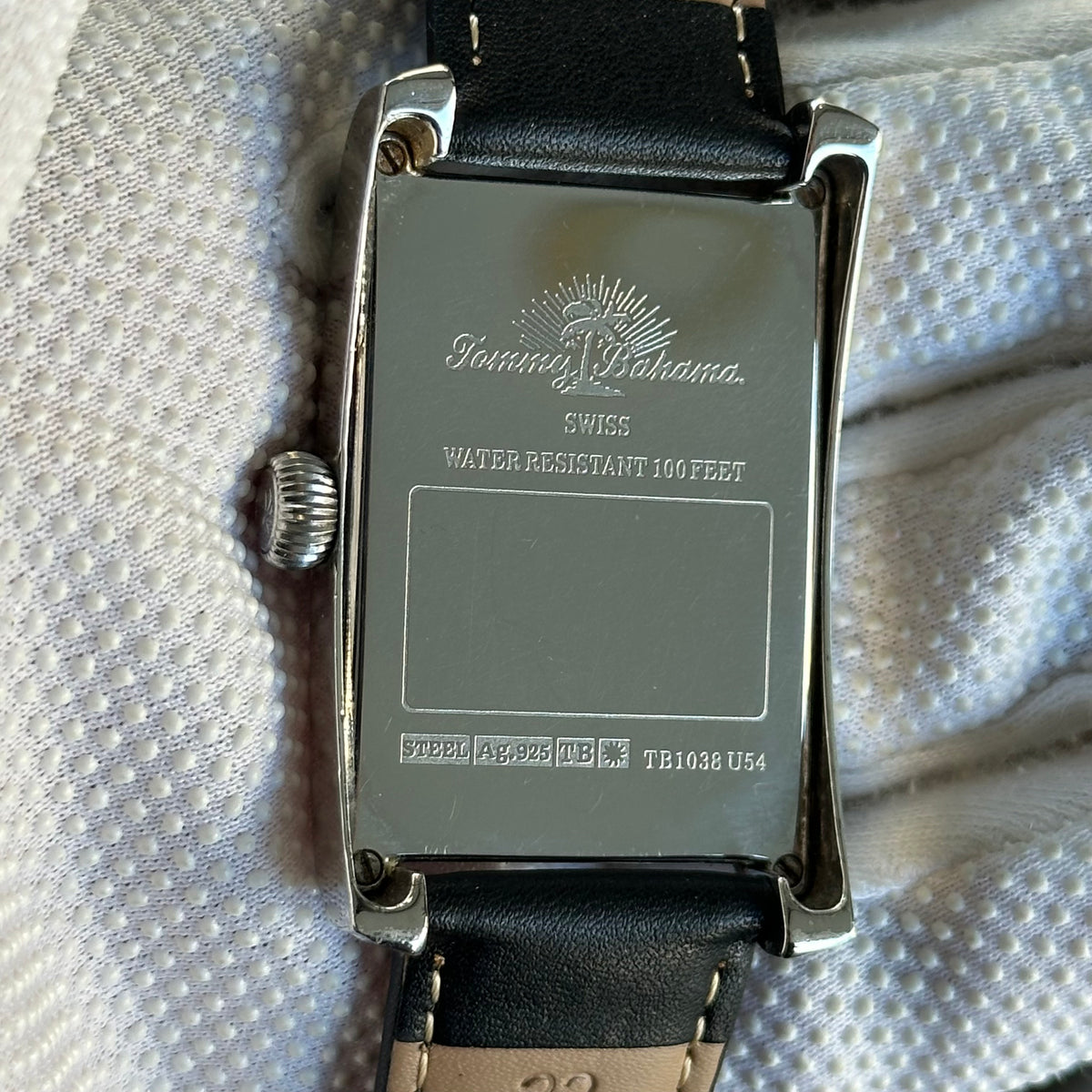 Reloj de Plata Maciza 925 Tommy Bahama TB1038 Hombre Año 2006 ÚNICO