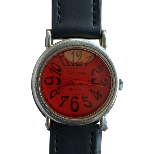 Reloj Lucky Star Unisex con Líquido y Burbujas Móviles Año 1998 — portada frontal corregida