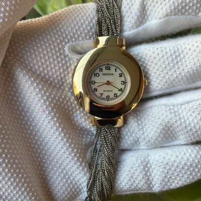 Reloj Joya Osirock Bicolor con Pulsera de Múltiples Cadenas y Cierre Joyero Año 1998 ÚNICO - foto 2