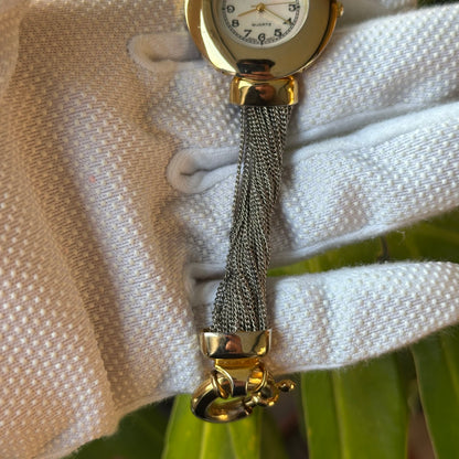 Reloj Joya Osirock Bicolor con Pulsera de Múltiples Cadenas y Cierre Joyero Año 1998 ÚNICO - foto 4