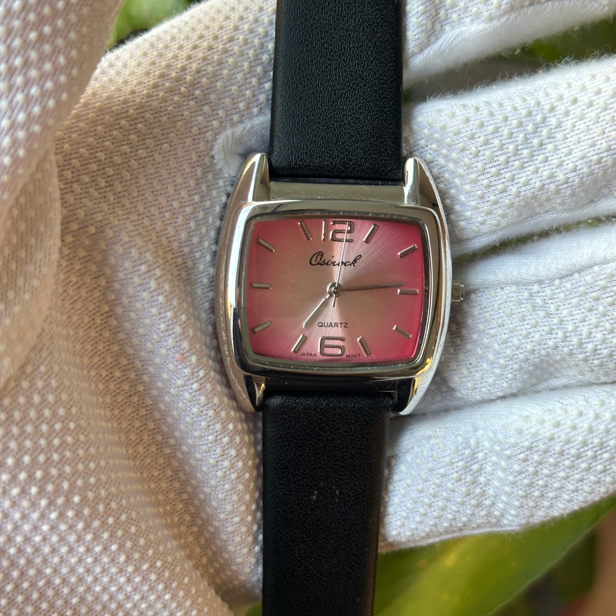 Osirock Mujer Cara Rosa Tornasolada y Caja Cuadrada Año 2003 Pulsera Nueva ÚNICO - foto 1