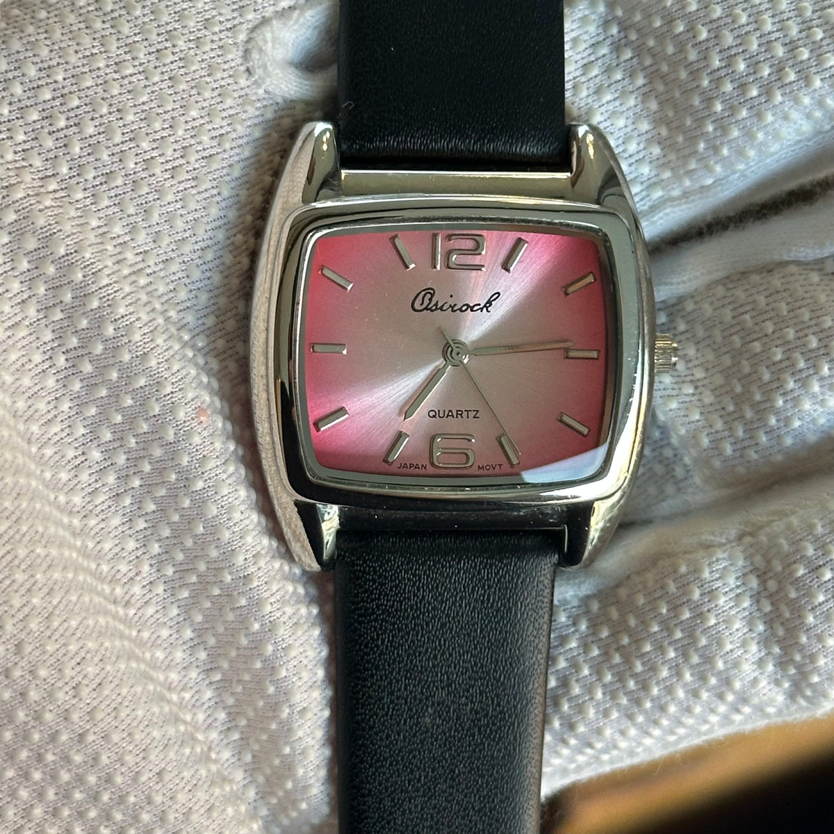 Osirock Mujer Cara Rosa Tornasolada y Caja Cuadrada Año 2003 Pulsera Nueva ÚNICO - foto 2