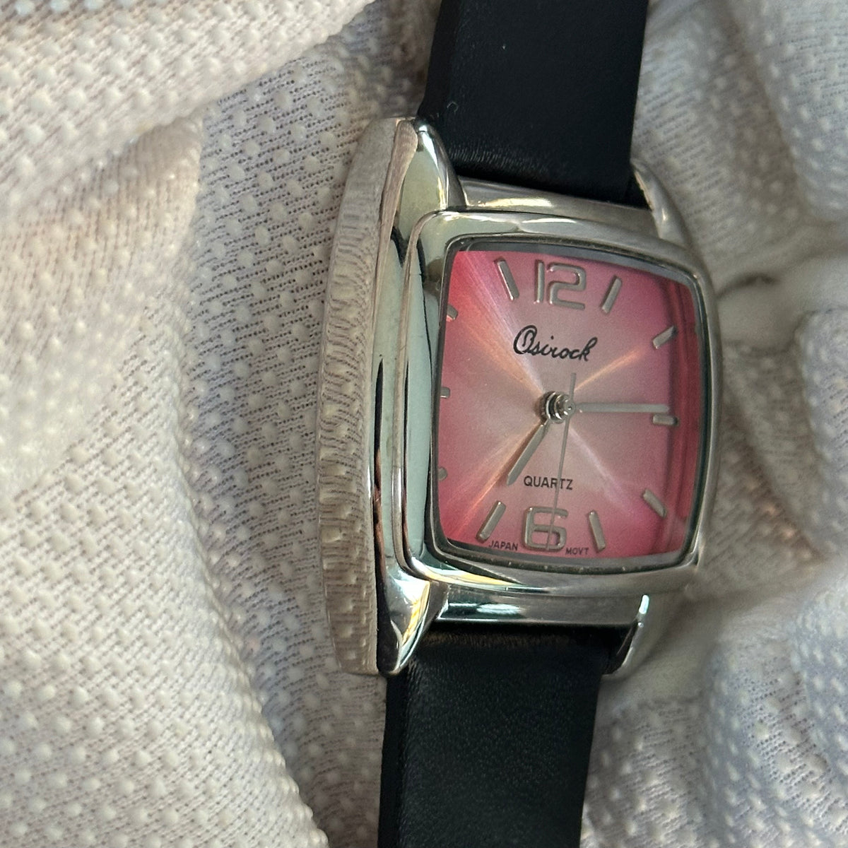 Osirock Mujer Cara Rosa Tornasolada y Caja Cuadrada Año 2003 Pulsera Nueva ÚNICO - foto 3