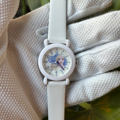 Disney Elsa Frozen con Pulsera Blanca Nueva de Eco Cuero Año 2020 JAPAN MOVT - foto 5