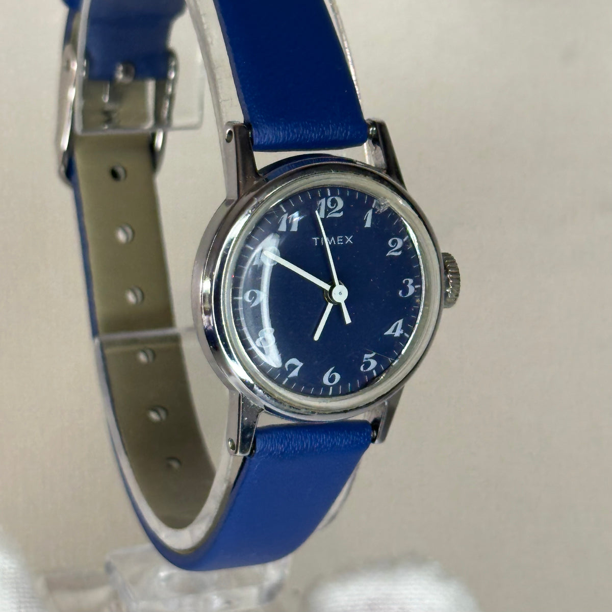 Reloj Timex Mujer A Cuerda Cavatina Elaborado en 1970 Funciona perfecto Modernismo gráfico - imagen 6