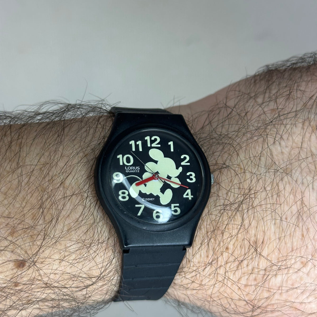 Lorus by SEIKO Disney Mickey Mouse V515-7A00 Fluorescente Año 1991 POP GRÁFICO - imagen 5