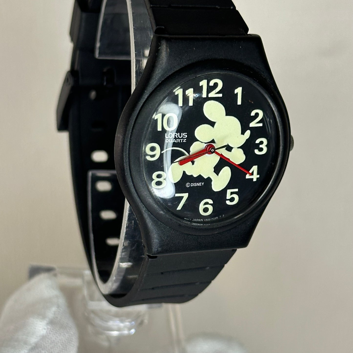 Lorus by SEIKO Disney Mickey Mouse V515-7A00 Fluorescente Año 1991 POP GRÁFICO - imagen 6