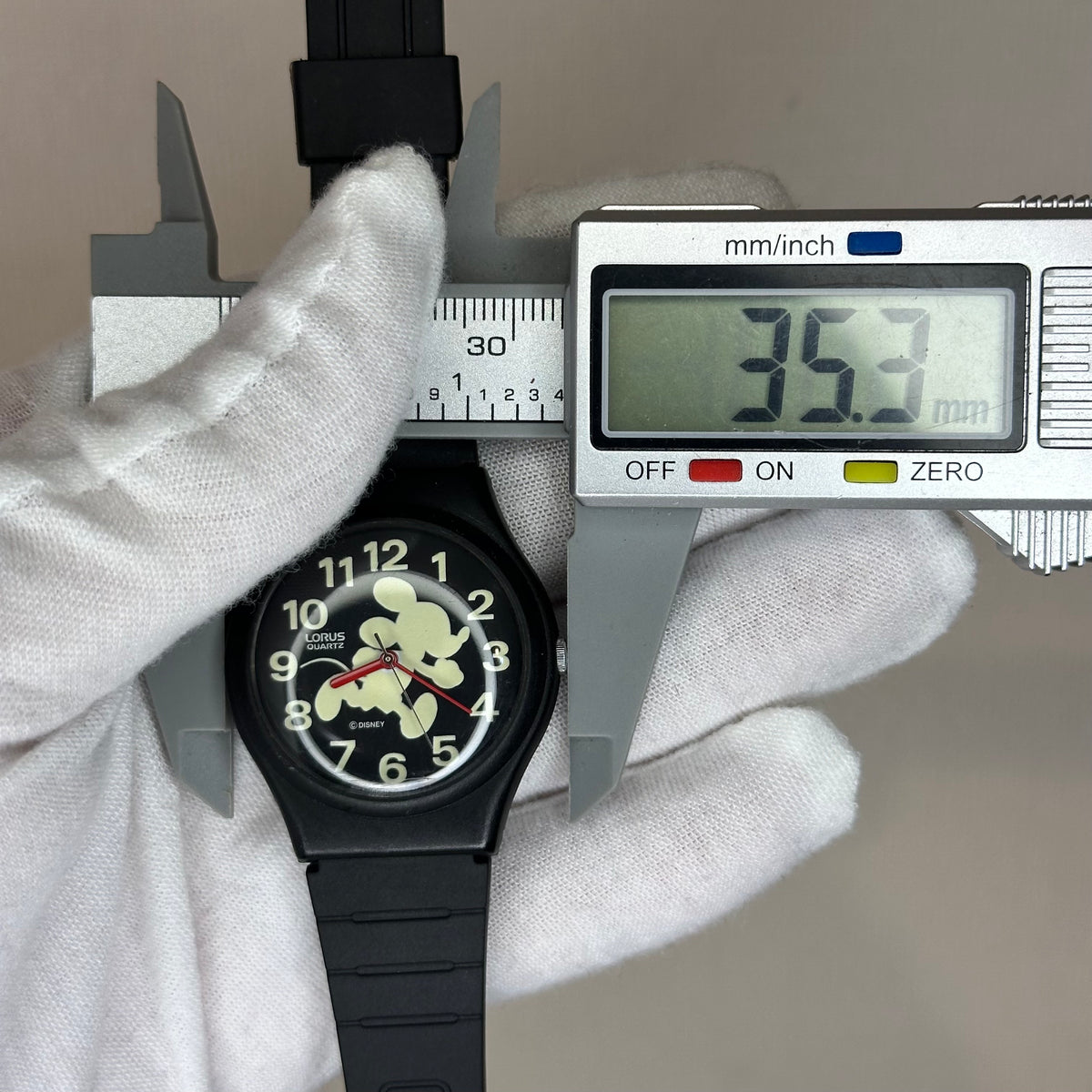 Lorus by SEIKO Disney Mickey Mouse V515-7A00 Fluorescente Año 1991 POP GRÁFICO - imagen 3