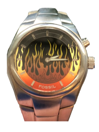 Reloj Fossil Bigtic Jr-8215 Unisex Vintage Retro Zafiro