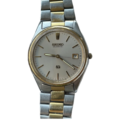 Reloj SEIKO SQ Hombre 5Y22-6020 TwoTone con fecha Elab. en marzo de 1988 Pulsera original