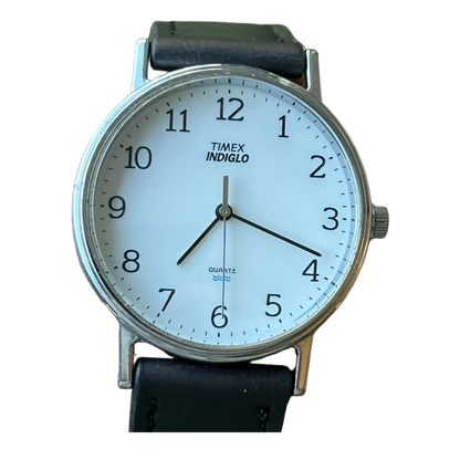 Reloj Timex Indiglo Hombre Esfera blanca Año 1999 EASY READER impecable