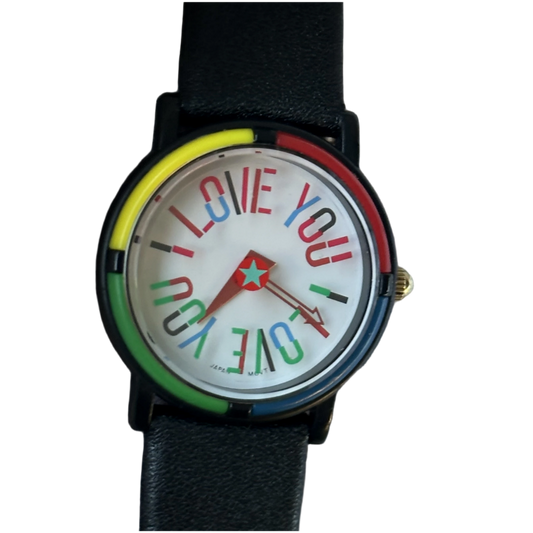 Reloj L.A. Express by John Zaboyan Segundero de Disco interactúa con Esfera Año 1990 ESCASO