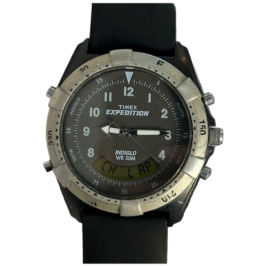 Reloj Timex Expedition Hombre Analógico-Digital Alarma e Indiglo Año 2001 Ventana Digital Curva