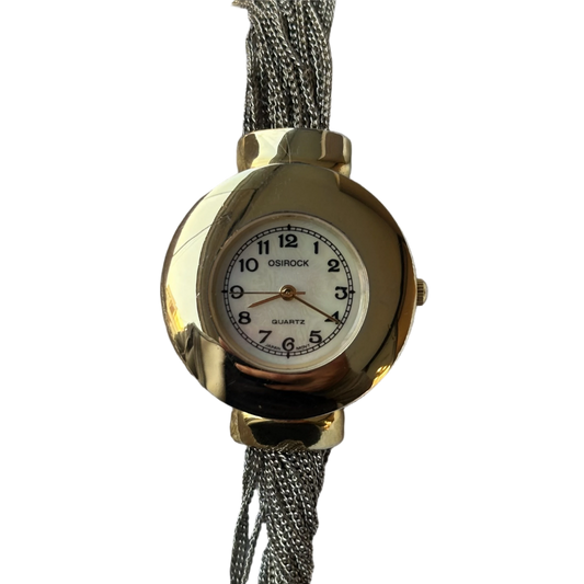 Reloj Joya Osirock Bicolor Pulsera de Múltiples Cadenas y Cierre Joyero Año 1998 ÚNICO