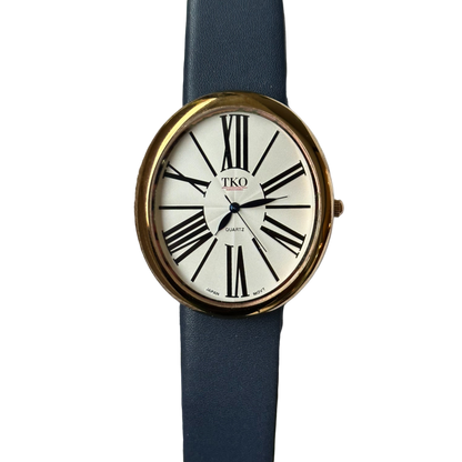 TKO Orlogi Mujer Ovalado Grande Pulsera y Agujas Azules Año 2013
