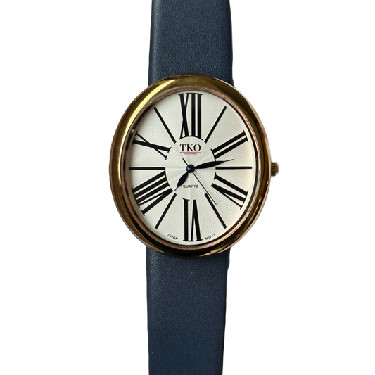 TKO Orlogi Mujer Ovalado Grande Pulsera y Agujas Azules Año 2013