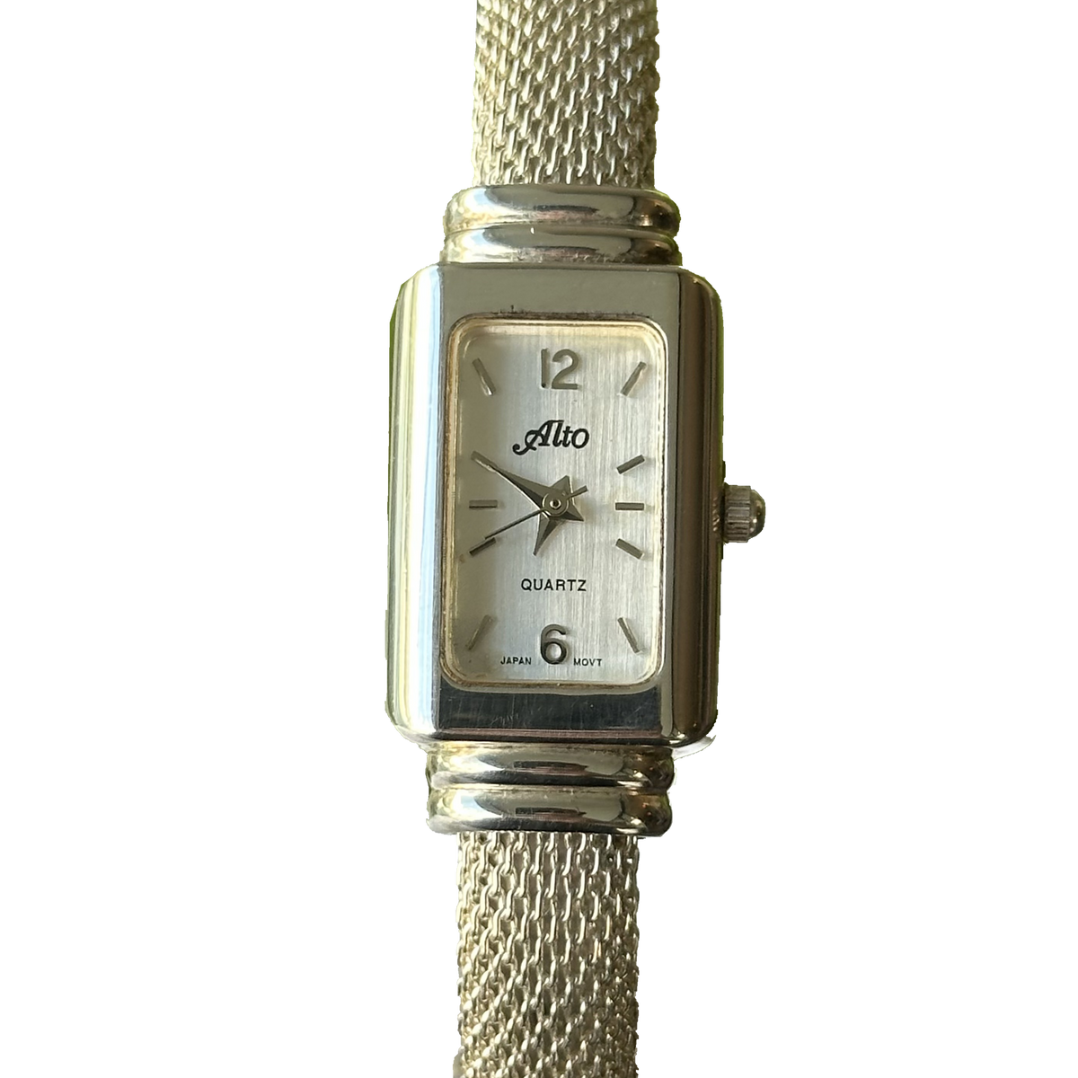 Alto Mujer ALT112 rectangular con brazalete de malla Año 1997 — portada