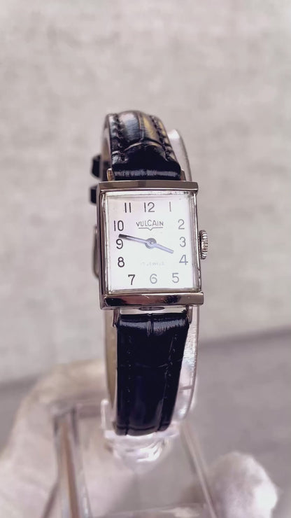 Reloj Vulcain Mujer A Cuerda Años 50’s Suizo Rectangular MUY ESCASO