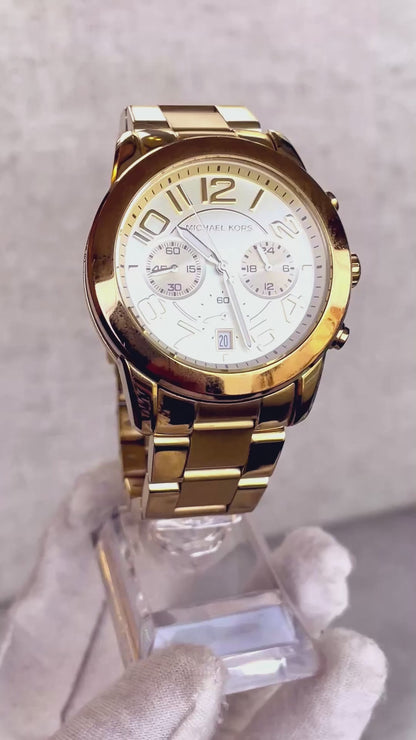 Reloj Michael Kors Hombre Años 2010 MK5726 Oversized Dorado