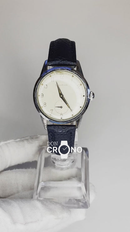 Bulova Hombre Mecánico Suizo Segundero pequeño Año 1957