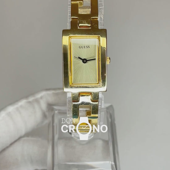 Reloj Joya GUESS Mujer G65771L dorado con brazalete de eslabones G Año 2002