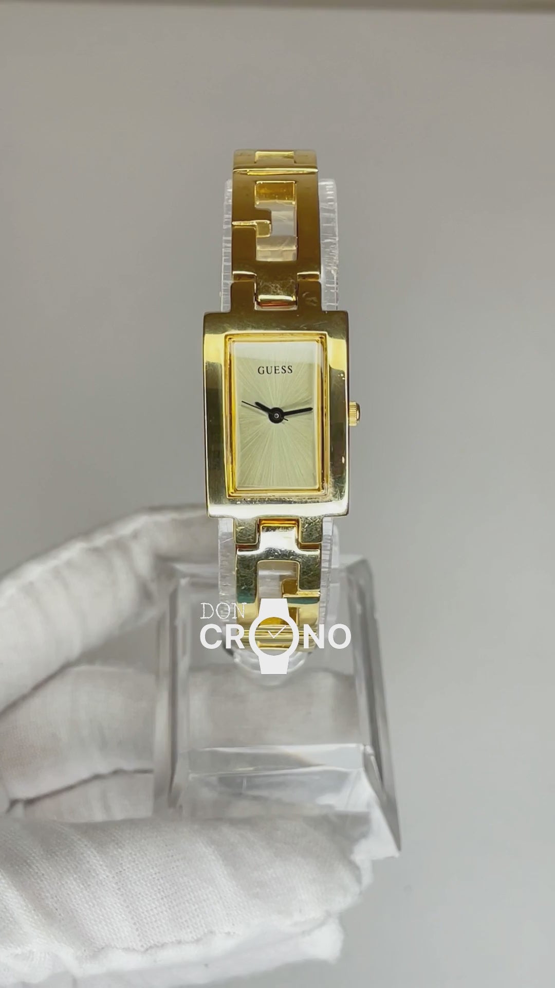 Reloj Joya GUESS Mujer G65771L dorado con brazalete de eslabones G Año 2002