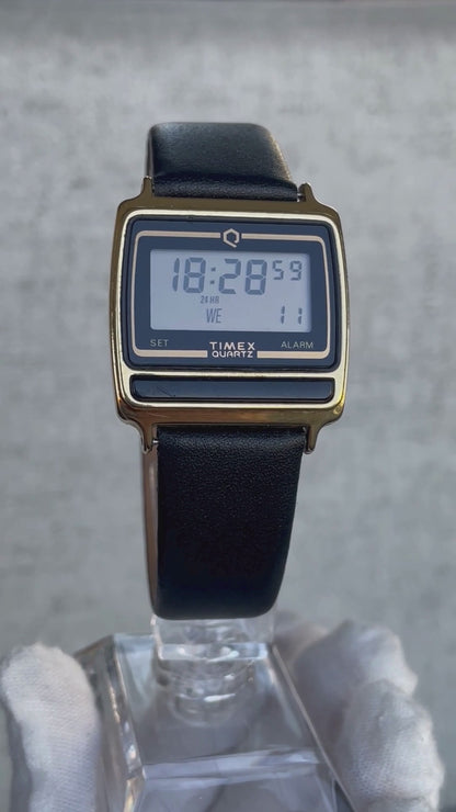 Reloj Timex Q Digital Hombre 1988 Retro Impecable Muy Escaso