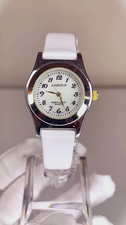 Reloj Watch-It Advance Night Light Mujer 1998 | Iluminación azul | Japan Mov.
