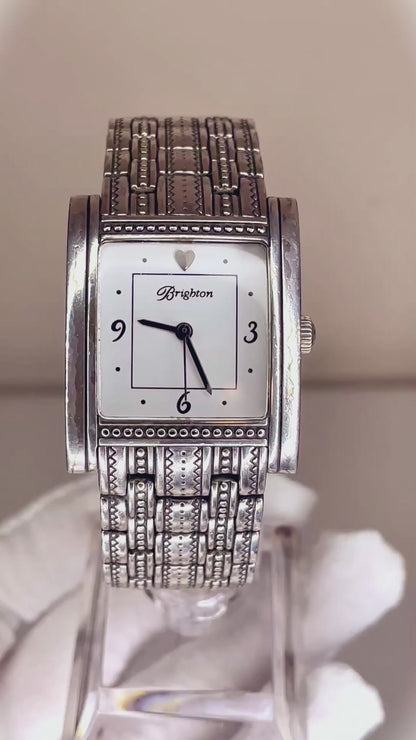 Reloj Joya de Diseño Brighton Napa Año 2005 Japan Mov. Rectangular 27 mm