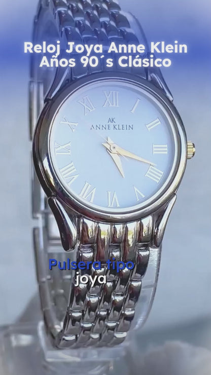 Reloj Joya Anne Klein Mujer Años 90´s Romano Clásico