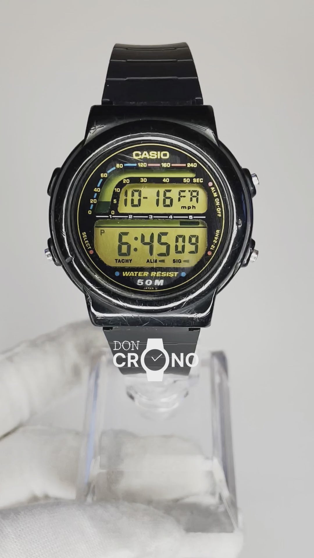 Casio TRW-20 Taquímetro Pantalla Estilo Tablero Año 1990 RARO ESCASO