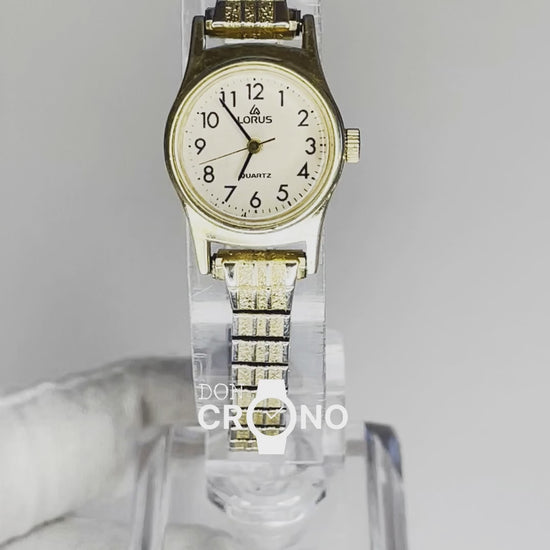 Lorus by SEIKO Y481-0570 Pulsera Texturada Año 1988