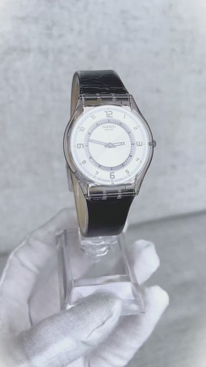 Reloj Swatch Unisex NOS Año 2008 Full Set Transparente