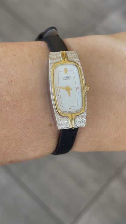 Reloj Seiko Mujer Vintage 1982 Rectangular Ultradelgado
