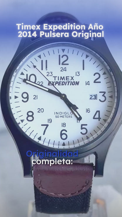 Reloj Timex Hombre Expedition 2014 Indiglo Pulsera Original