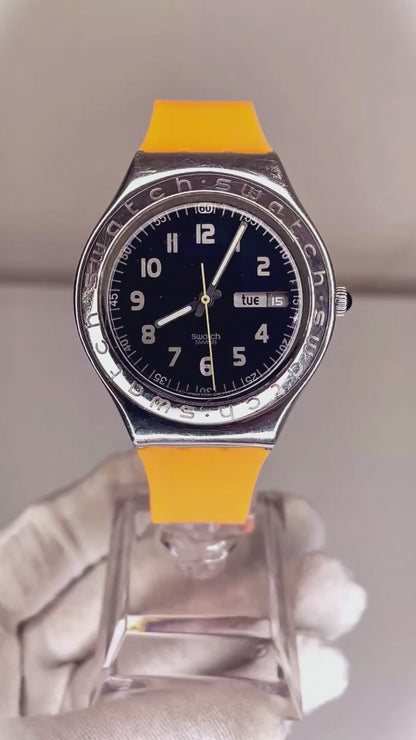 Reloj Swatch Irony Day-Date Swiss Made Hombre 38mm Año 1997 MUY ESCASO