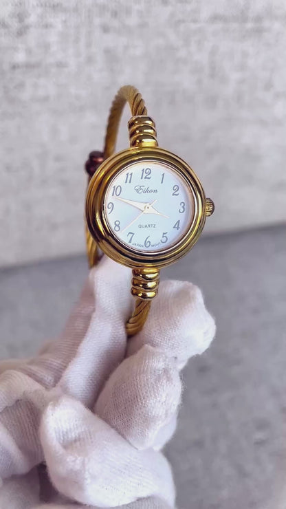 Reloj Eikon Mujer Año 2006 Pulsera Tipo Joya Dorado