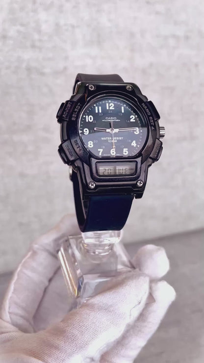 Reloj Casio Geo Trail FT-611 Ana-Digi Hombre Años 90s Escaso