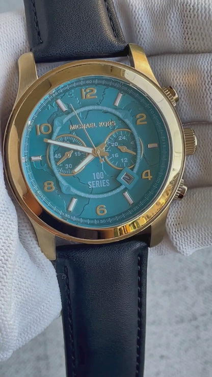 Reloj Michael Kors Hombre 2014 Cronógrafo Dial Verde 47mm