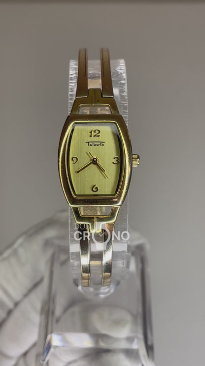 Reloj Joya Talbots Mujer TA-1009 Años 2000 Caja tonneau Geometría Art Déco