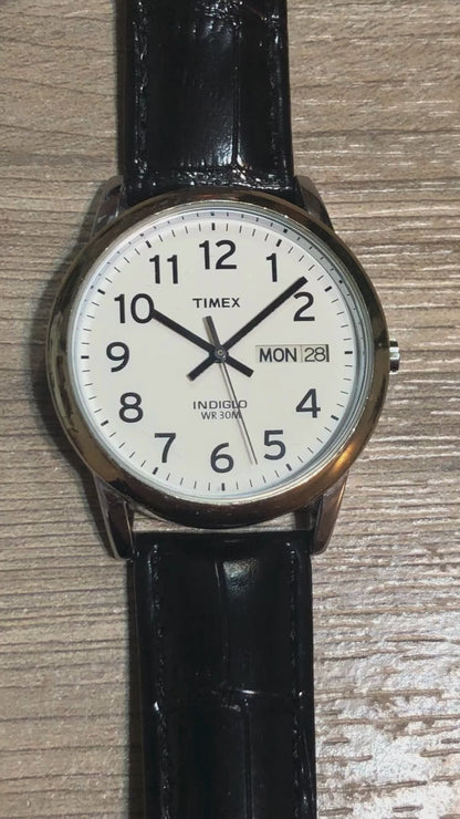 Timex Easy Reader Indiglo Hombre 36mm Año2010 Dial Iluminado