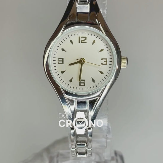 Reloj Joya 78/1047TT Dial Plateado Año 2005 impecable Japan Movt. Minimalismo orgánico