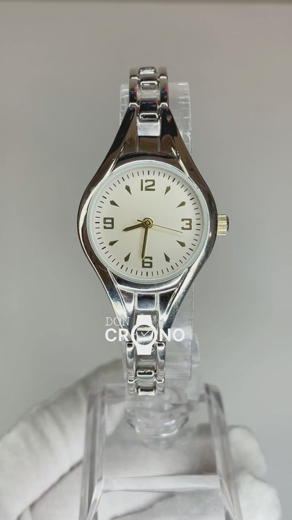 Reloj Joya 78/1047TT Dial Plateado Año 2005 impecable Japan Movt. Minimalismo orgánico