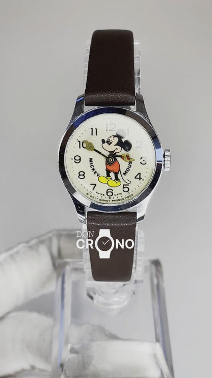 Bradley Mickey Mouse Suizo A Cuerda Año 1974 ÚNICO