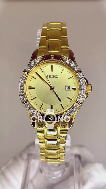 SEIKO Bisel de 22 Cristales Elab. en marzo de 2004 Impecable